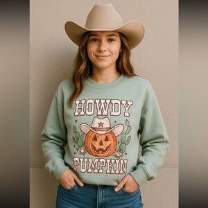 Howdy Pumpkin Graphic Sweatshirt